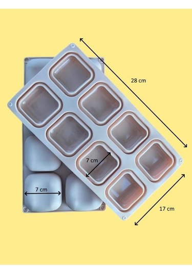 Pastaland Silikon Kek Kalıbı Kare Diğer