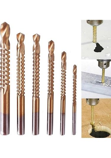 Matkap Ucu Seti Metrik Diş Delik Açma Kesme Klavuzları Ahşap Met