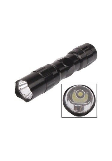 Sones 3w Led Mini El Feneri Işıklı Torch Lambası Kayışlı Siyah