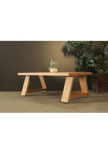 Neiwel Didim Doğal Ahşap Sehpa-70-160 Açık Ceviz