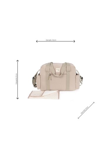 Walking Mum Eco Mum Bebek Bakım Çantası Apricot Bej