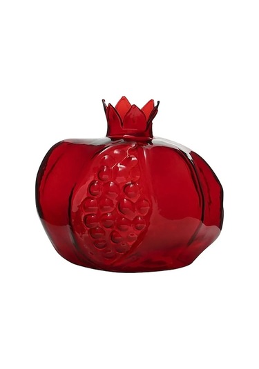 Pazly Nar Şekilli Dekoratif Vazo - Çiçek Ve Hidroponik Bitkiler İçin Şık Merkez Parça