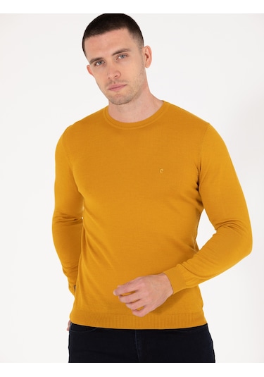 Pierre Cardin Erkek Safran Kazak /triko 50257301-vr043 Safran