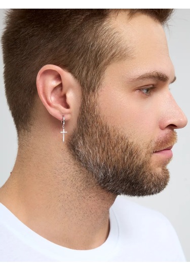 Markiz Tek Küpeler Çapraz 925 Gümüş Kongo Sarkık 16471704 Diğer