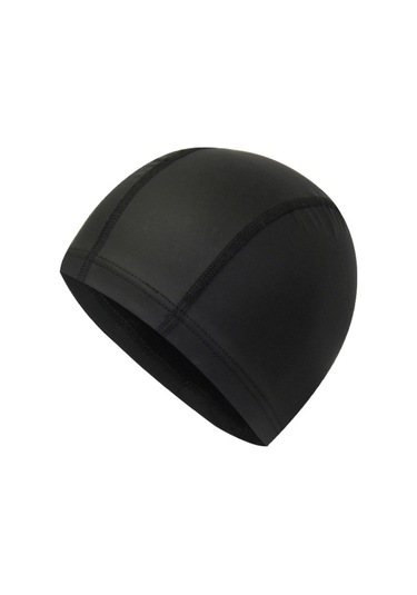 Yetişkin Su Geçirmez Pu Kaplama Esnek Yüzme Kap Uzun Saçları Kuru Tutmak Kulak Koruyucu Yüzmek Kap Siyah