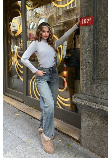 Yarım Balıkçı Şardonlu Fitilli Bluz