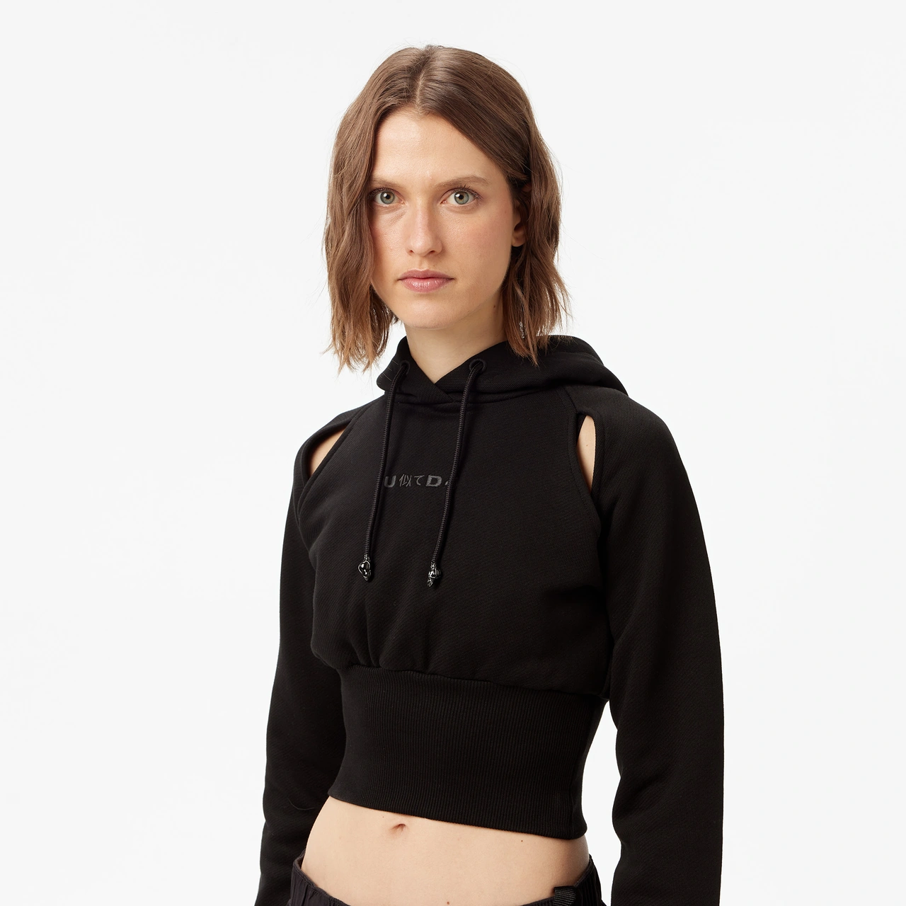 Unıted4 Classic Kadın Siyah Sweatshirt Damejı Siyah