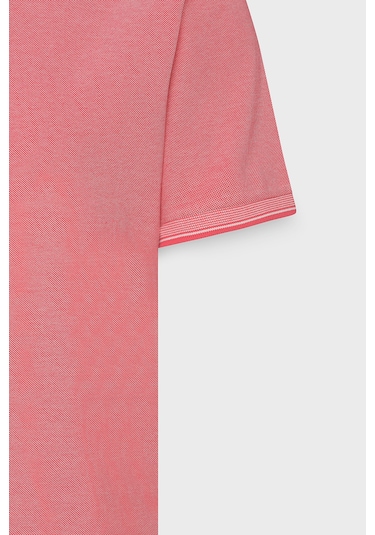 Ac&Co / Altınyıldız Classics 4A4820200047Ncbl Düğmeli Polo Yaka Cepsiz Slim Fit Erkek Tişört Narçiçeği - Beyaz