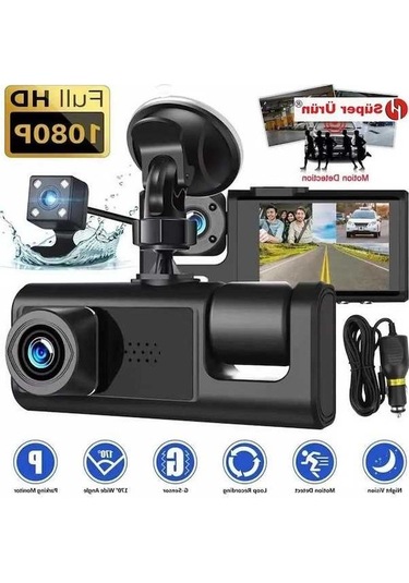 Supermarket1 Araç İçi 3 Lens Kamera - Yüksek Kalite