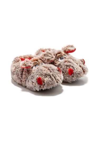 Twigy Carmen Unisex Hayvanlı Panduf Gri 36/43 AA0626 Vizon