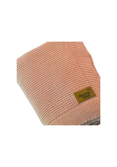 Mummy's Baby Tencel Örgü Bebek Battaniyesi 80x100 Pembe