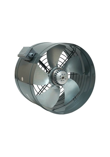 Ayas 25 Cm Çap Yba-250-2k-m 2750 D/d 220/230 Volt Monofaze Yuvarlak Kanal Tipi Aksiyel Fan