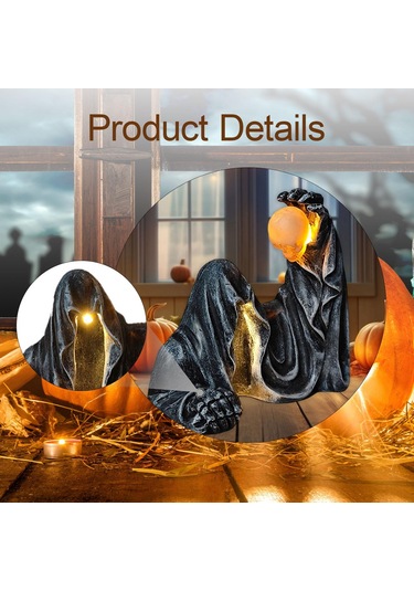 Homyl Azrail Heykeli Sanat Dekoru Cadılar Bayramı Dekorasyonu Küçük