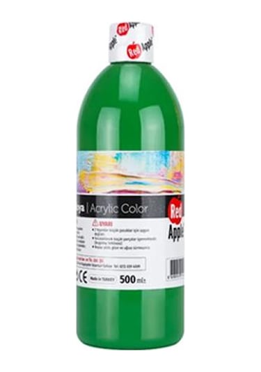 Red Apple Akrilik Boya 10x500 Gr 10'lu Set Çok Renkli