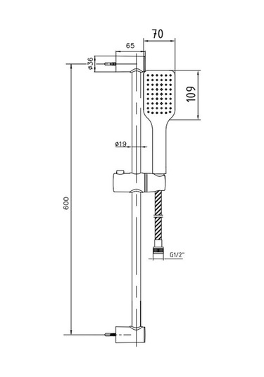 Eca Tiera Banyo Hareketli Sürgülü Duş Seti Üst Takımı Altın Renkli 102846075 Altın