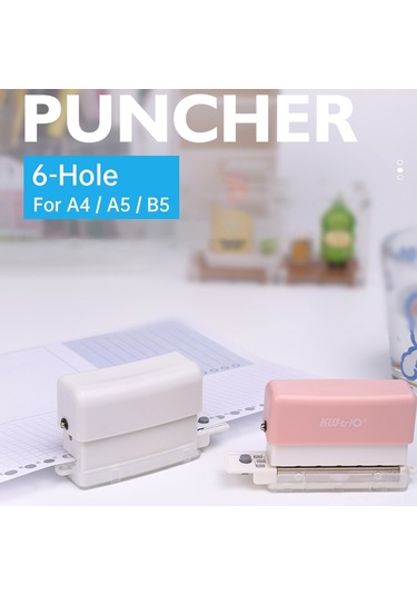 Aubyhe 99h6 Modeli 6 Delikli Spiral Defter Delik Açıcı - 3 Yaprak Girişi, 5.5mm Çap, A4/b5/a5 Uyumlu, Şeffaf Kahve Rengi Şeffaf