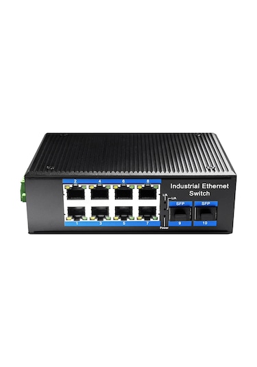 Cudy IG1008S2P 8 Port Endüstriyel Tip Poe 240W Yönetilemez Switch