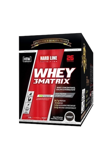 Hardline Whey 3Matrix Protein Tozu 30 Grx26 Saşe +Ücretsiz Kargo