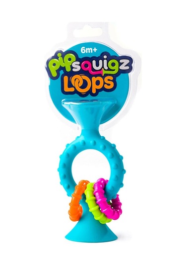 Fat Brain Toys Mavi Halkalı Silikon Diş Kaşıyıcı F166ML Mavi