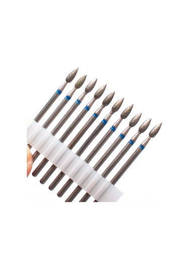 10 Adet Elmas Freze Kesicisi Tırnak Matkap Ucu Elektrikli Manikür Makinesi Tırnak Eti Temiz Dosyaları Ekipman Aksesuarları Araçları Plum