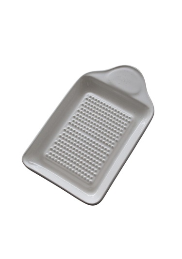 Porselen Kare Bebek Sebze Meyve Püre Yapıcı Elma Rendesi Mama Rendesi Beyaz