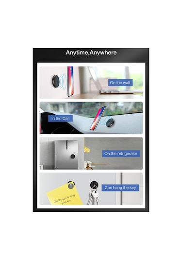 Raxfly Yapışkanlı Manyetik Araba Dashboard Merkezi Konsol Telefon Tutucu Standı Beşik