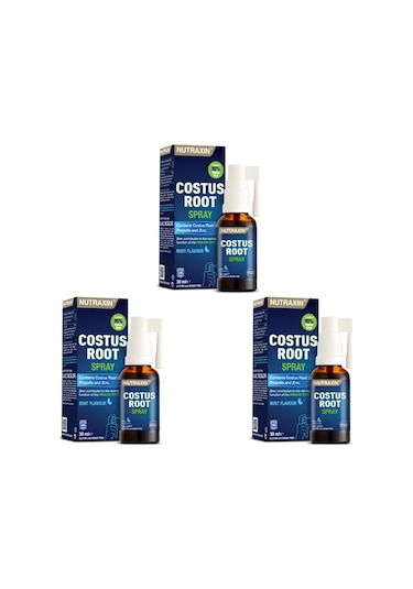 Nutraxin Costus Root Nane Aromalı Sprey 3 x 30 ML