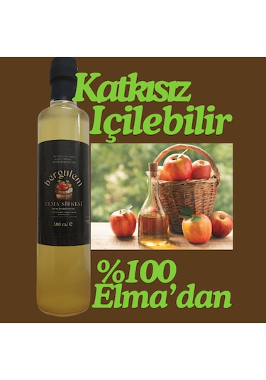 Bergulem Doğal Elma Sirkesi 500 ML