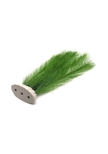 Vkemall Akvaryum Dekoru: 30cm Beyaz Tabanlı 3'lü Plastik Yapay Bitki Seti - Renkli Ve Gerçekçi Su Bitkileri