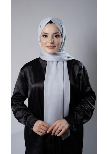 Hürrem Bone Taş Düz Klasik Şal Şifon Kumaş Janjan Abiye 202108 46 Taş
