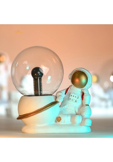 Astronot Meditasyon Plazma Topu İşık 4 İnç Cam Küre Dokunmatik Diğer
