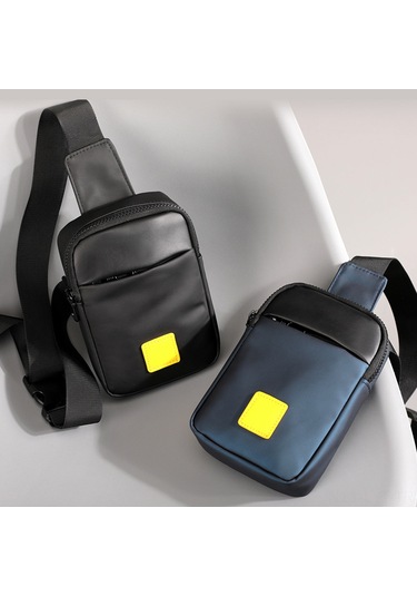Youtek Erkek Nylon Casual Çapraz Çanta - Koyu Mavi, Hafif Ve Fonksiyonel, 19x13x4cm Koyu Mavi