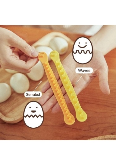 Ulzyvf 2 Adet Dantel Yumurta Kesici - Pratik Salata Aparatı Diğer Diğer