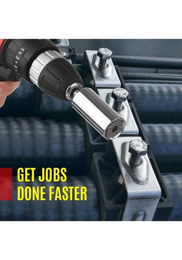 Suofeng Evrensel Çap Anahtar Takımı 4 Parça - 7-19mm Matkap Adaptörü, Hızlı Sıkma Ve Çözme İçin Mükemmel Dıy Aleti