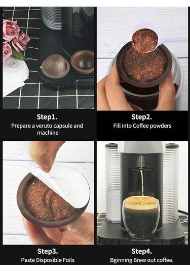 Homyl Ev Için Kahve Kapsül Kiti Pratik Kaşık Kapaklı