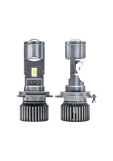 Maoyaya 25000lm 90w Çift Mercek Süper Led Far Ampulleri, Gri Gri