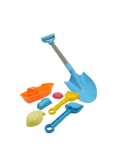 Waldern Toys Lux 24 Parça El Arabası Gemi Büyük Orta Boy Kova Kürek Takımı Plaj Seti