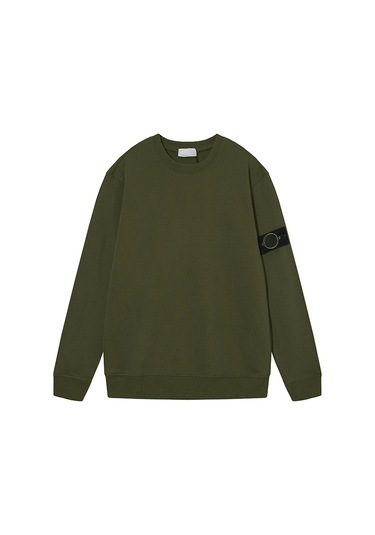 Unisex Çift Yuvarlak Yakalı Sweatshirt Yeşil