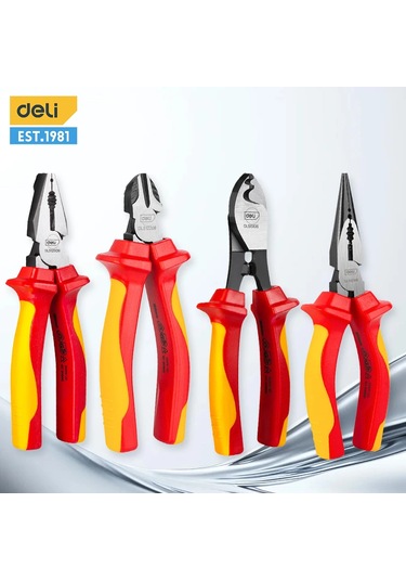 Deli 6 İnç Tel Pense Keskin Büyük Açılış Sıyırma Pensesi Endüstriyel Sınıf Emek Diagonal Pliers 6