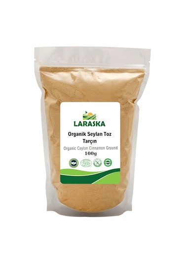 Organik Seylan - Seylon Tarçın Toz 100g - Organic Ceylon Cinnamon Powder -glutensiz Katkı Maddesiz
