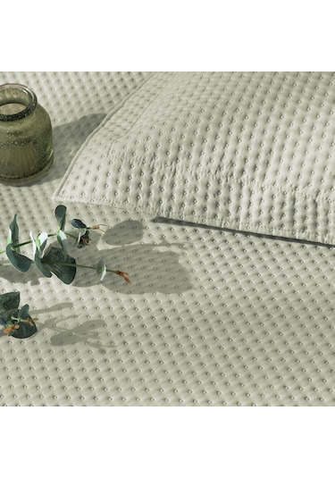 Linens Mist Çift Kişilik Yatak Örtüsü Seti Açık Yeşil Açık Yeşil
