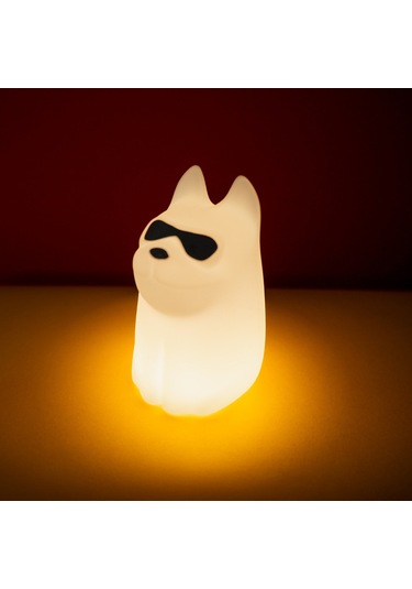 Xiyyadms Köpek Şekilli Silikon Gece Lambası: 2600k Isı Beyazı + 7 Renkli Rgb, Beyaz Gürültü Uyku Aleti, 15/30/60 Dakika Zamanlayıcı Kapatma Fonksiyonu Beyaz