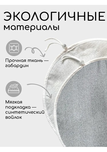 Textile Nn Yuvarlak Sandalye Kılıf Yastığı 35x35 Cm 458145006 Gri