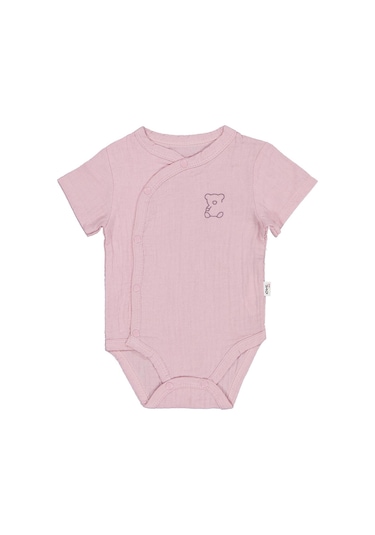 Civil Baby Ayıcık Baskılı 1-18 Ay Çıtçıtlı Badi - Pembe