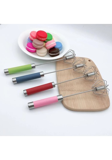 Kosona 12 İnç 430 Paslanmaz Çelik, Yüksek Sıcaklık Dayanıklı, Yıkama Kolay Yarı Otomatik Yumurta Çırpıcı - Mutfak Aleti Diğer