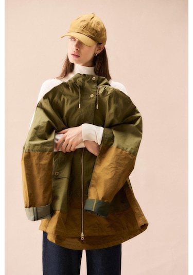 Barbour Hayley Showerproof Ceket Gn31 Dusky Green/breen/ancient Tartan Gn31 Dusky Green/breen/ancient Tartan Çok Renkli