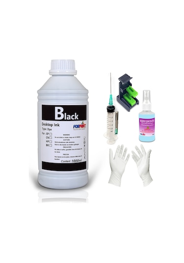 Bitmeyen Kartuş Forprint Canon Uyumlu Mürekkep 1000 ML Seçenekli