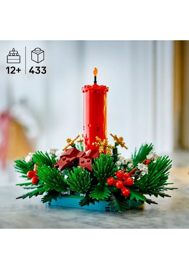 LEGO® Yılbaşı Masa Süsü 40743 - 12 Yaş ve Üzeri Çocuklar için Yılbaşı Temalı Yaratıcı Oyuncak Yapım Seti (433 Parça)