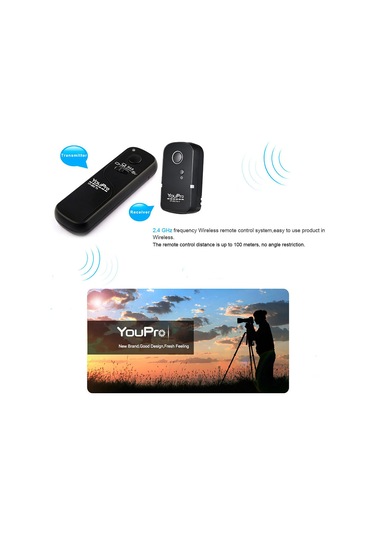 Xindoker Youpro Yp-860 E3 Kablosuz Kamera Deklanşörü, 100m Menzil, Canon, Pentax, Samsung, Contax Uyumlu
