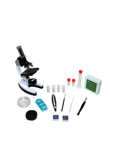 Çocuklar İçin Özel 28 Parça Mikroskop Eğitim Kiti - Taşınabilir